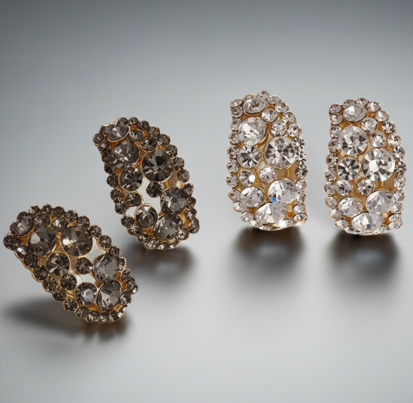 Huggie Rhinestone Earrings