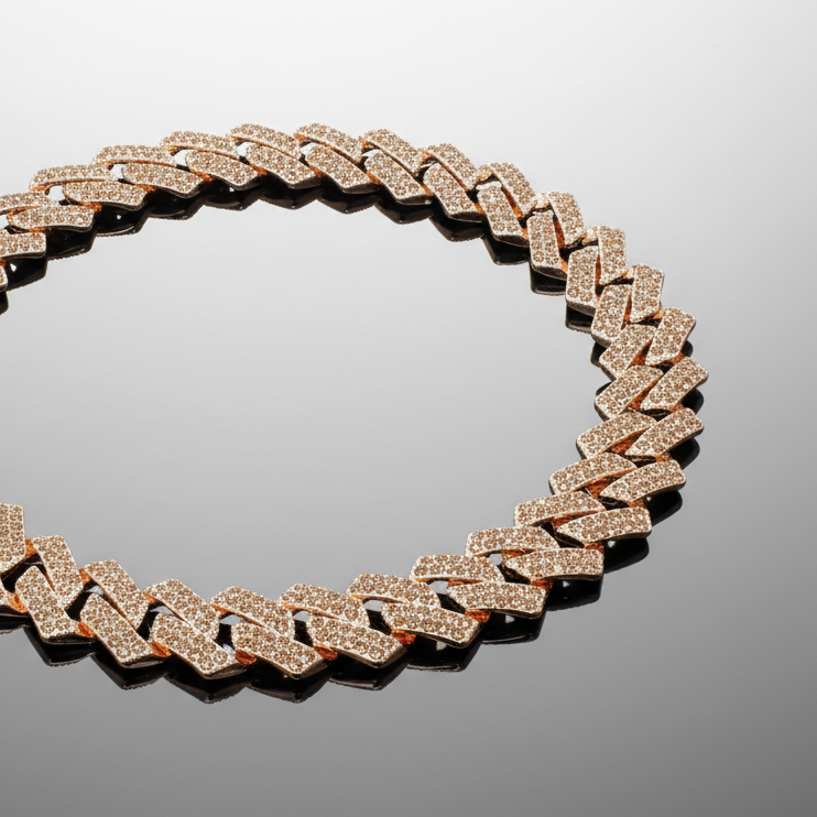 Champagne Cuban Chain Necklace