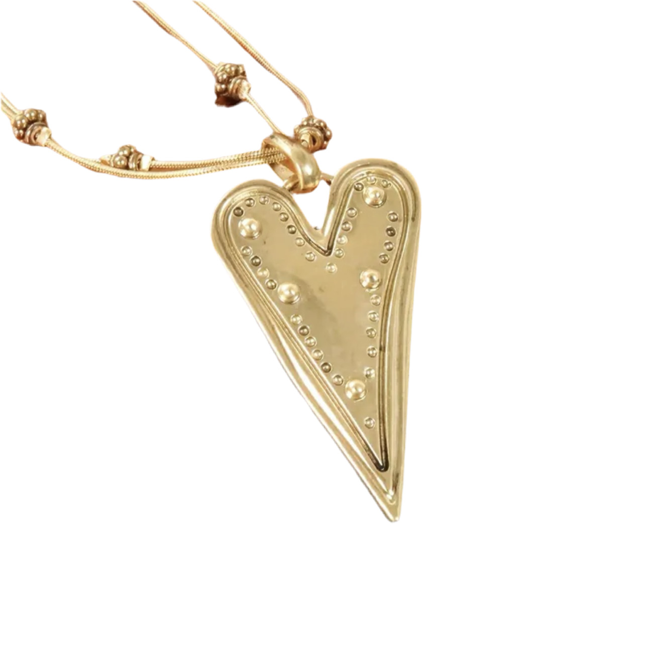 Boho Vintage Vibes Heart Necklace