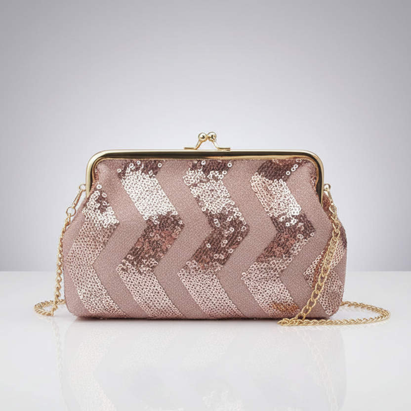 Sequin Coin Purse Evening Bag
