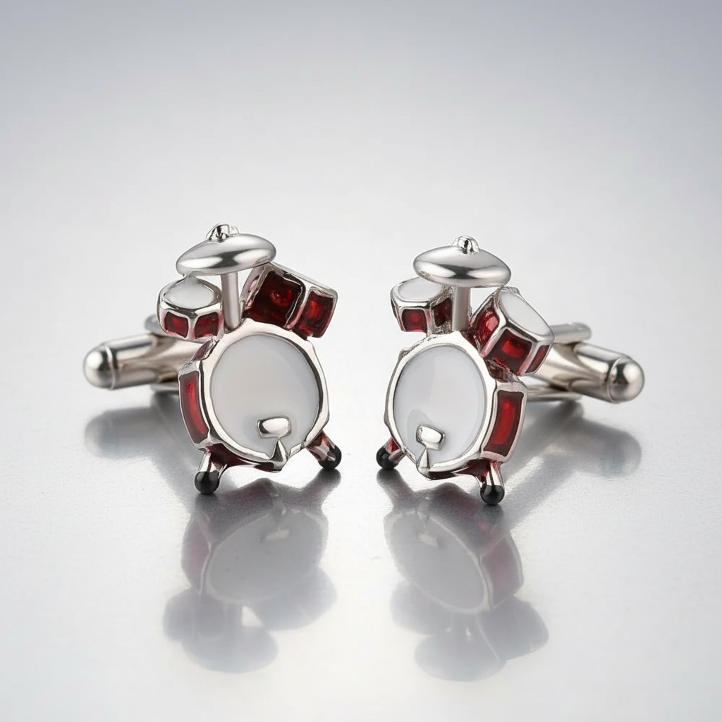 Drum Kit Cufflinks