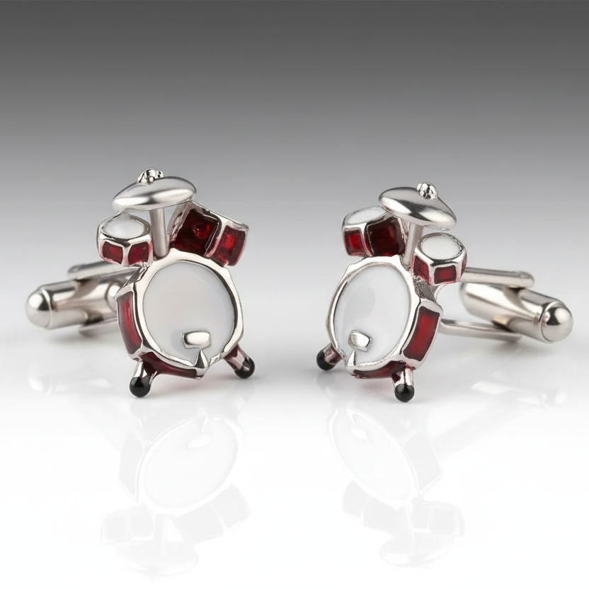 Drum Kit Cufflinks