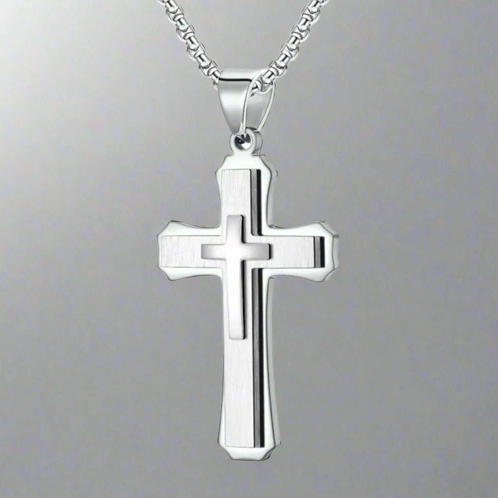 Layered Cross Necklace