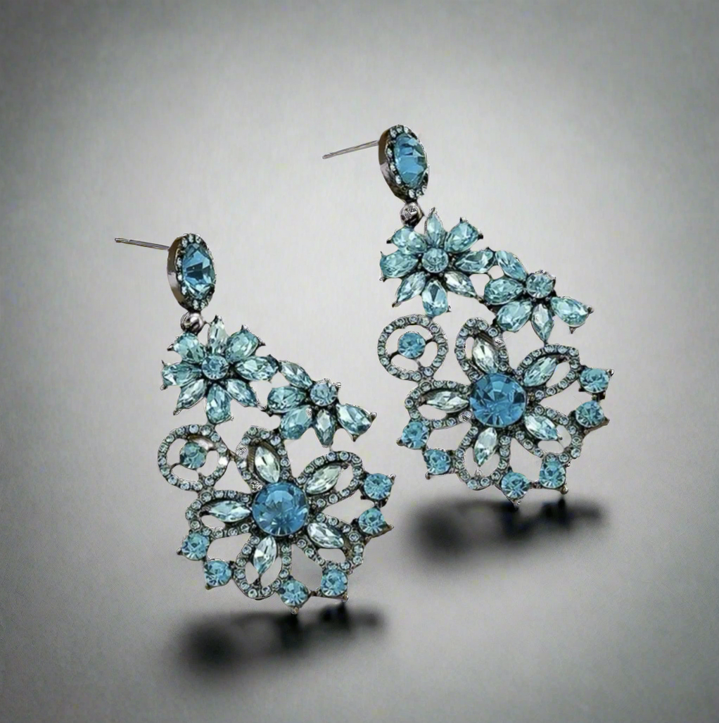 Vintage Vibe Blue Earrings