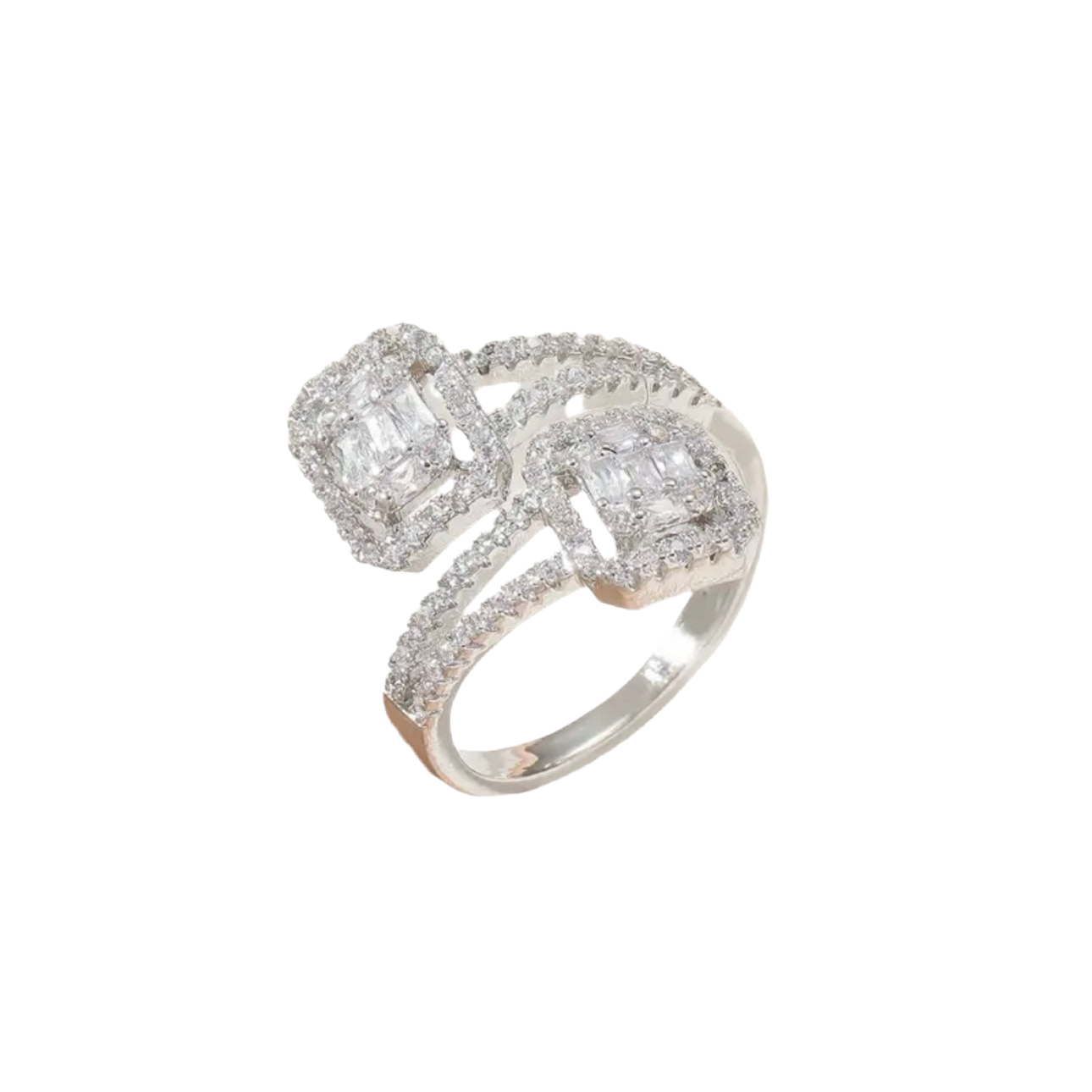 Zircon Wrap All-Fit Ring in Gold