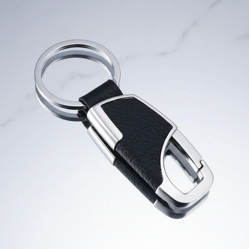 Black Keychain With Clip