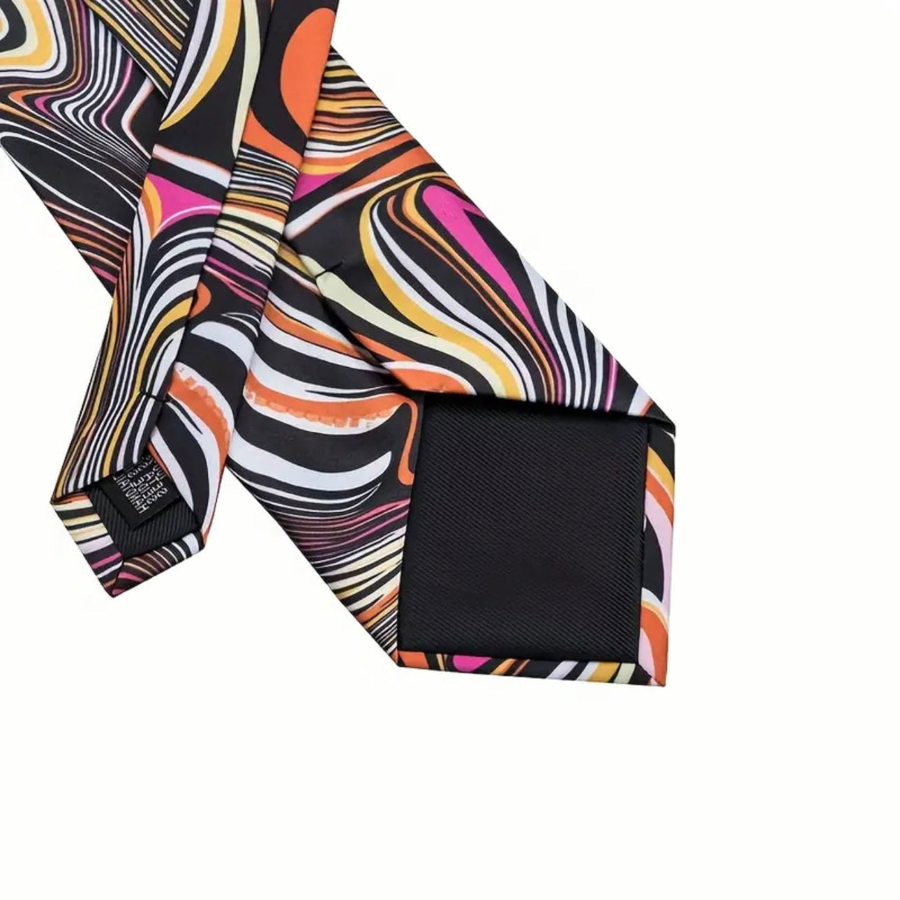 Orange Retro Vibes Necktie Set