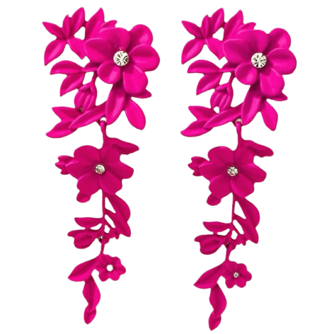 Floral Pink Earrings
