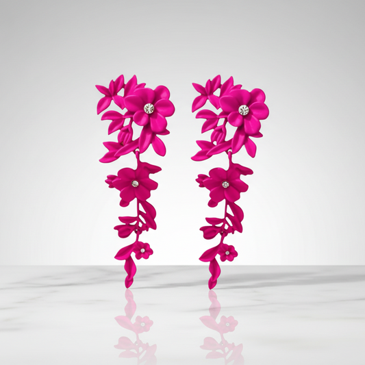 Artistic Floral Earrings