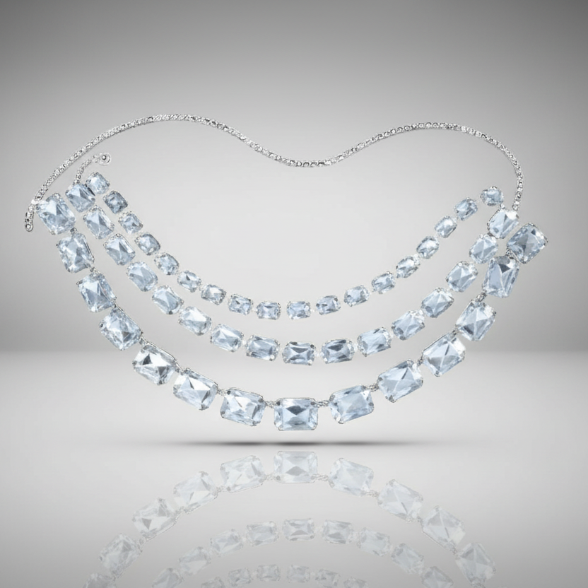 Rhinestone Glam Choker Necklace