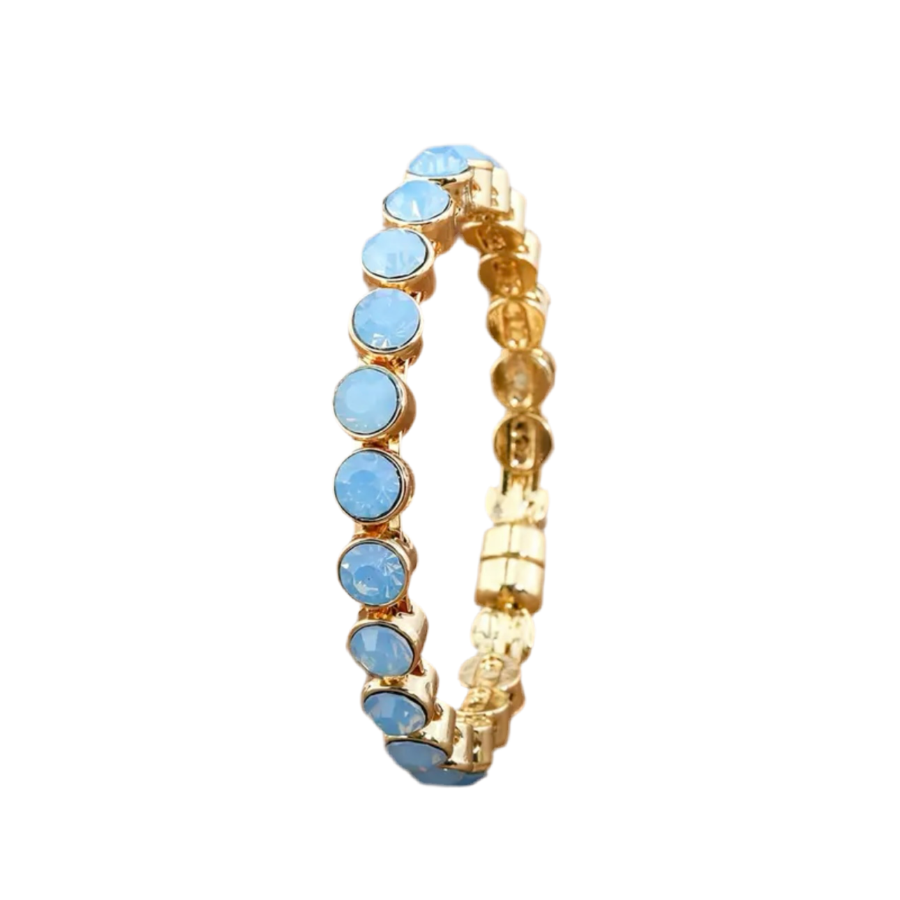 Inlaid Blue Sky Gold Bracelet