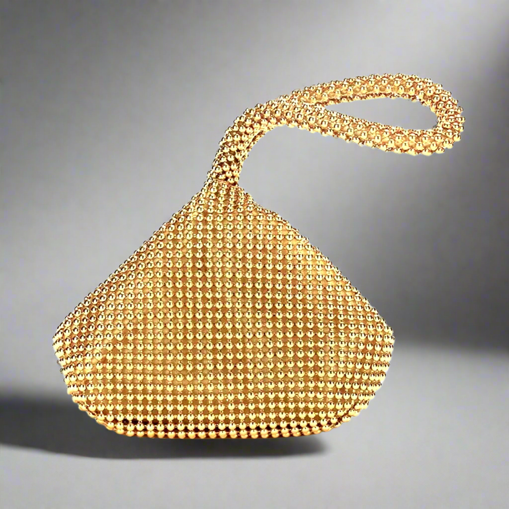 Gold Rhinestone Evening Bag