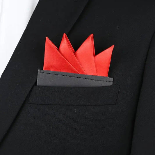 Red Bright Pre-Folded Pocket Square