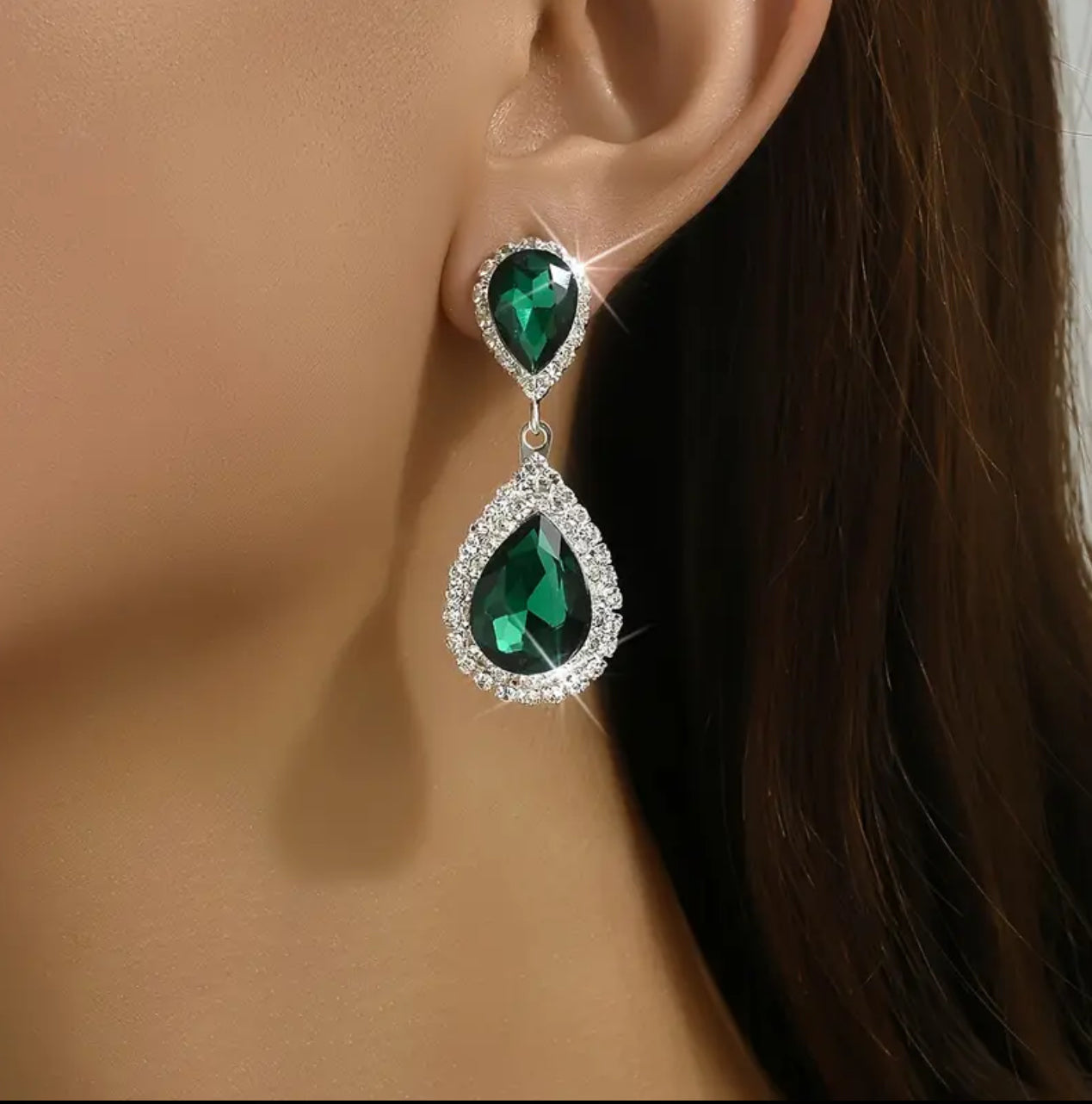 Vibrant Water Drop Earrings