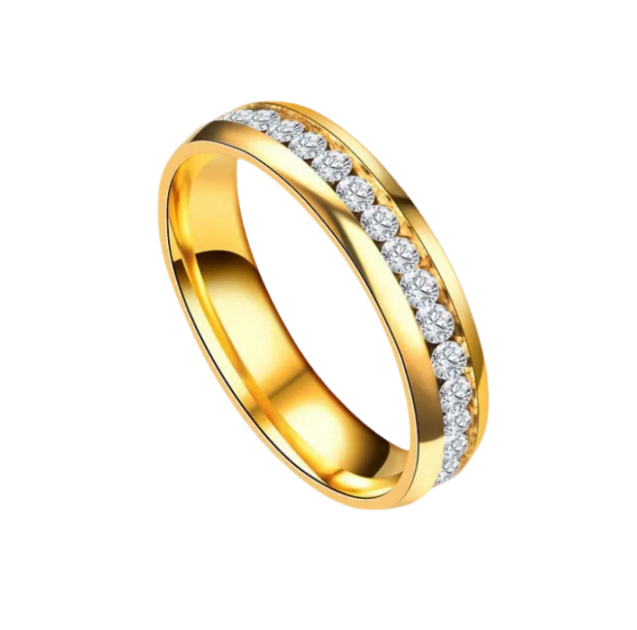 Rhinestone Titanium Band