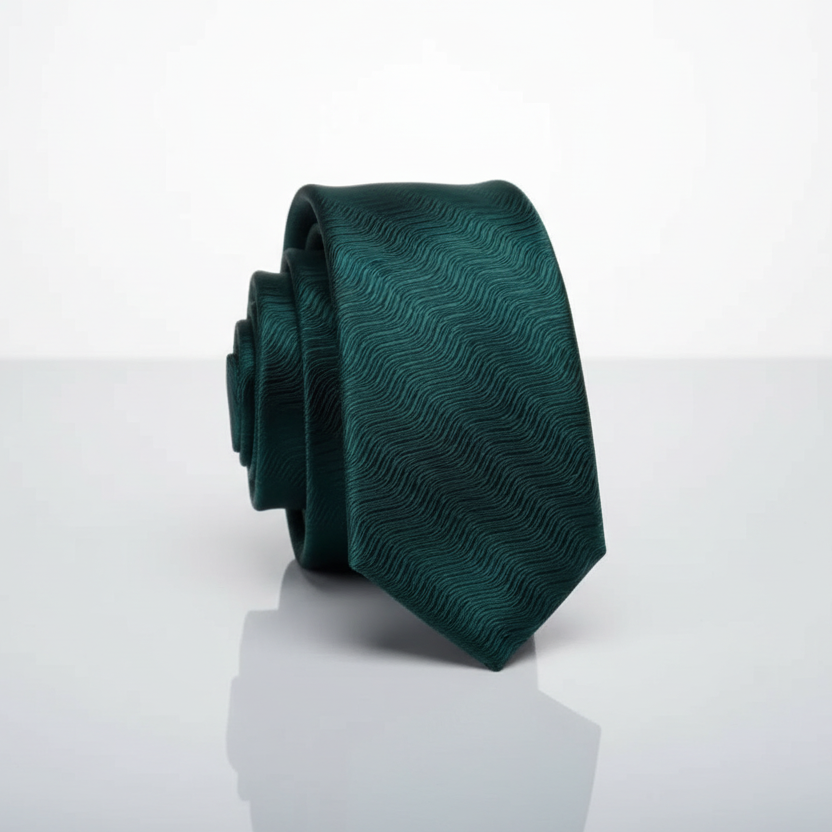 Subtle Waves Necktie Scarf Set