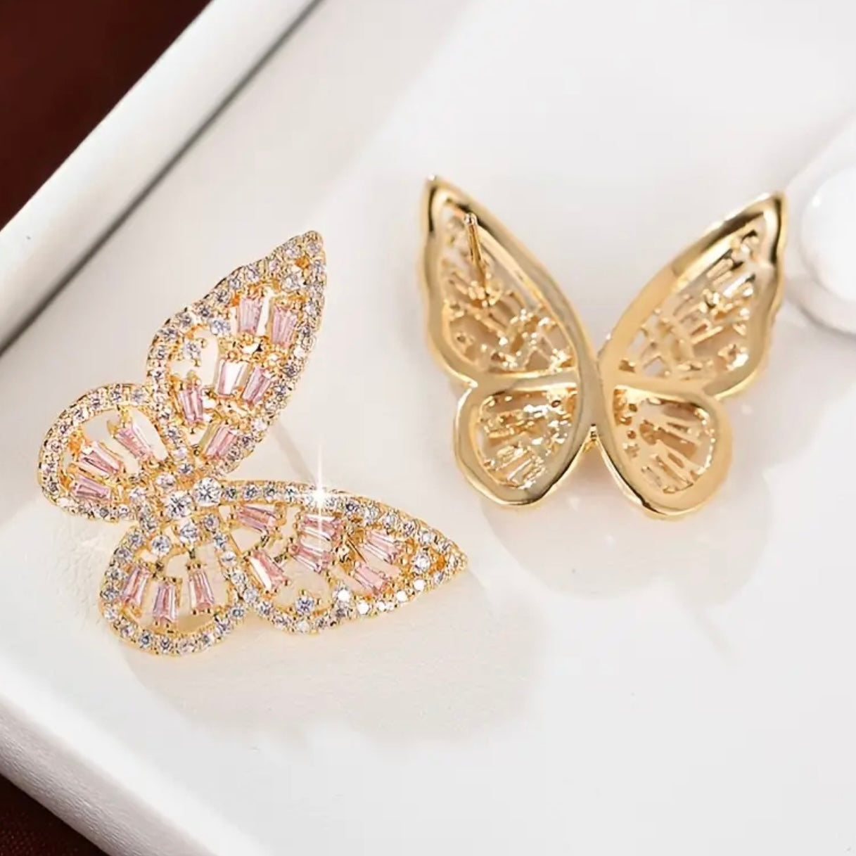 Butterfly Zircon Earrings