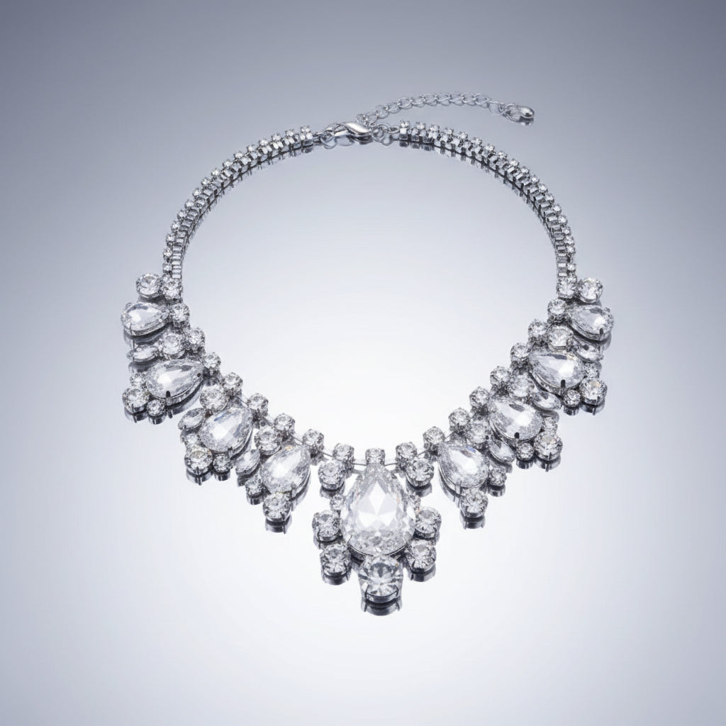 Water Drop Bling Necklace