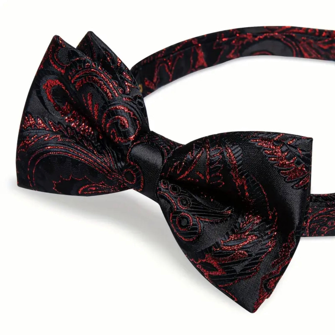 Black Red Bowtie Set