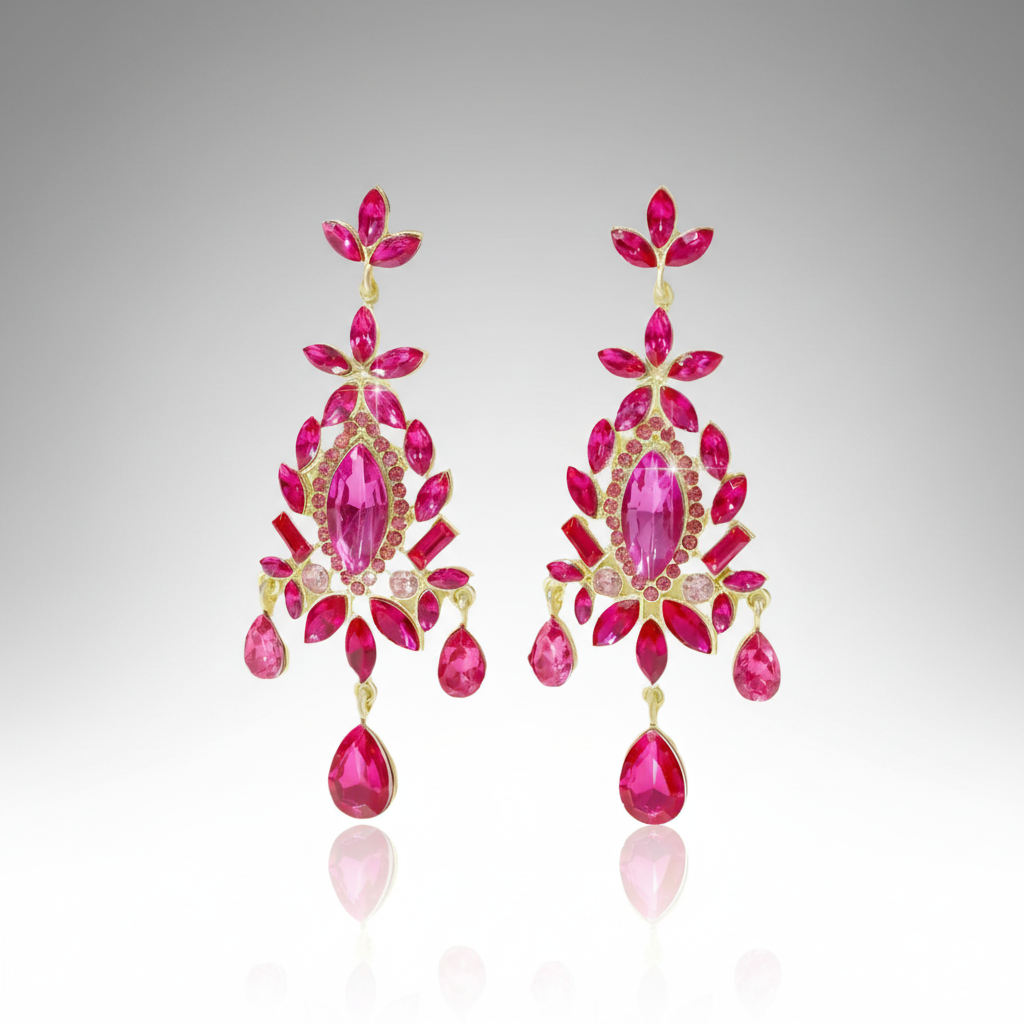 Geometric Chandelier Earrings