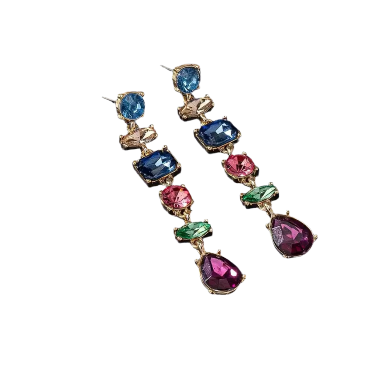 Multicolor Multi-Shaped Earrings