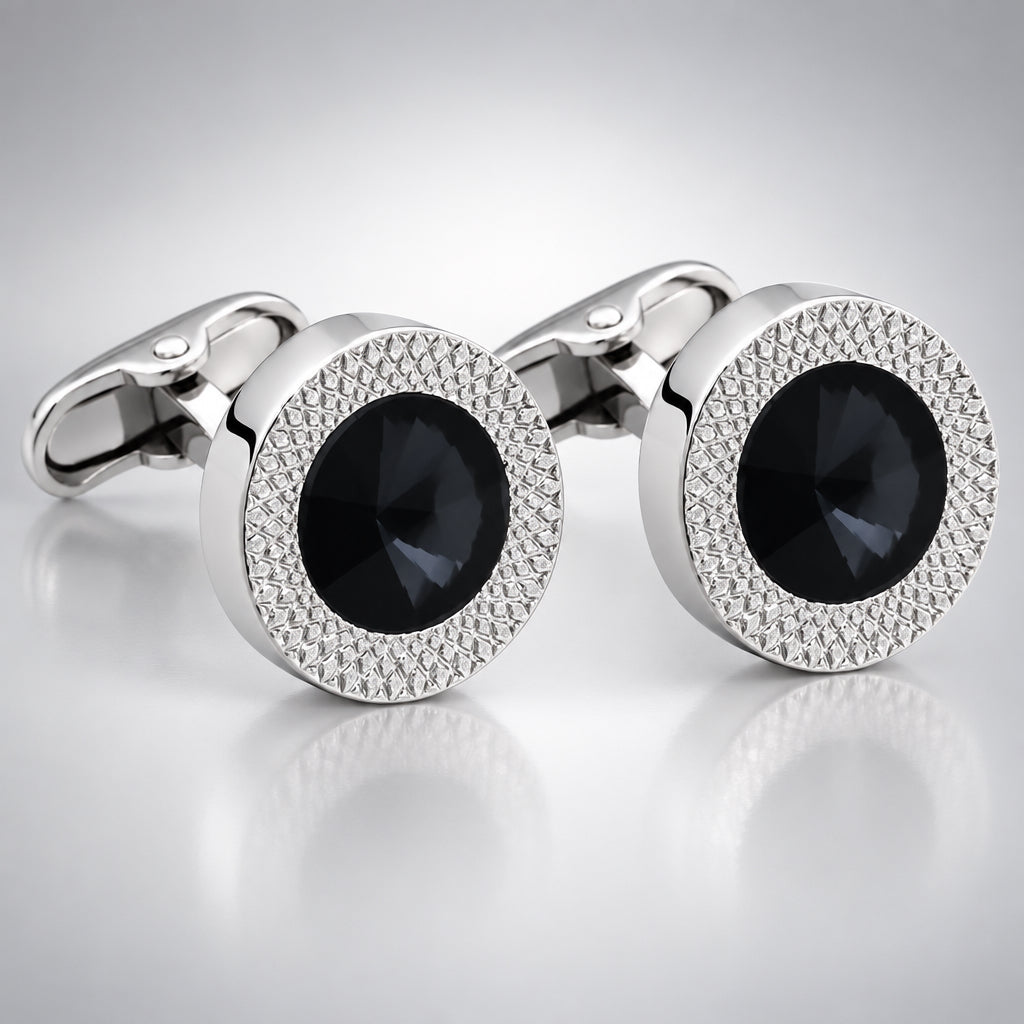 Colorful Rhinestone Cufflinks