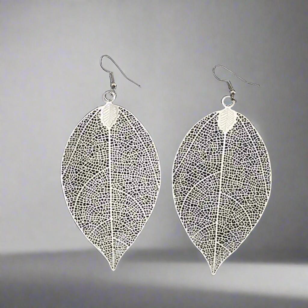 Leaf Silver Earrings