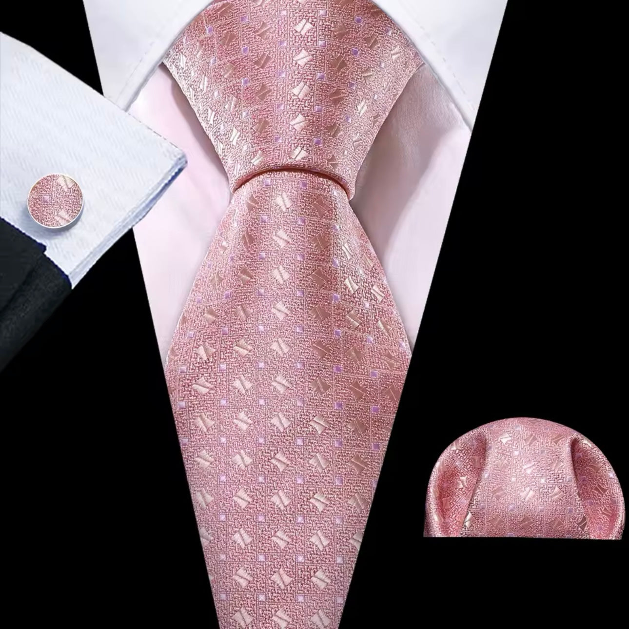 Pink Barry Wang Necktie & Sets