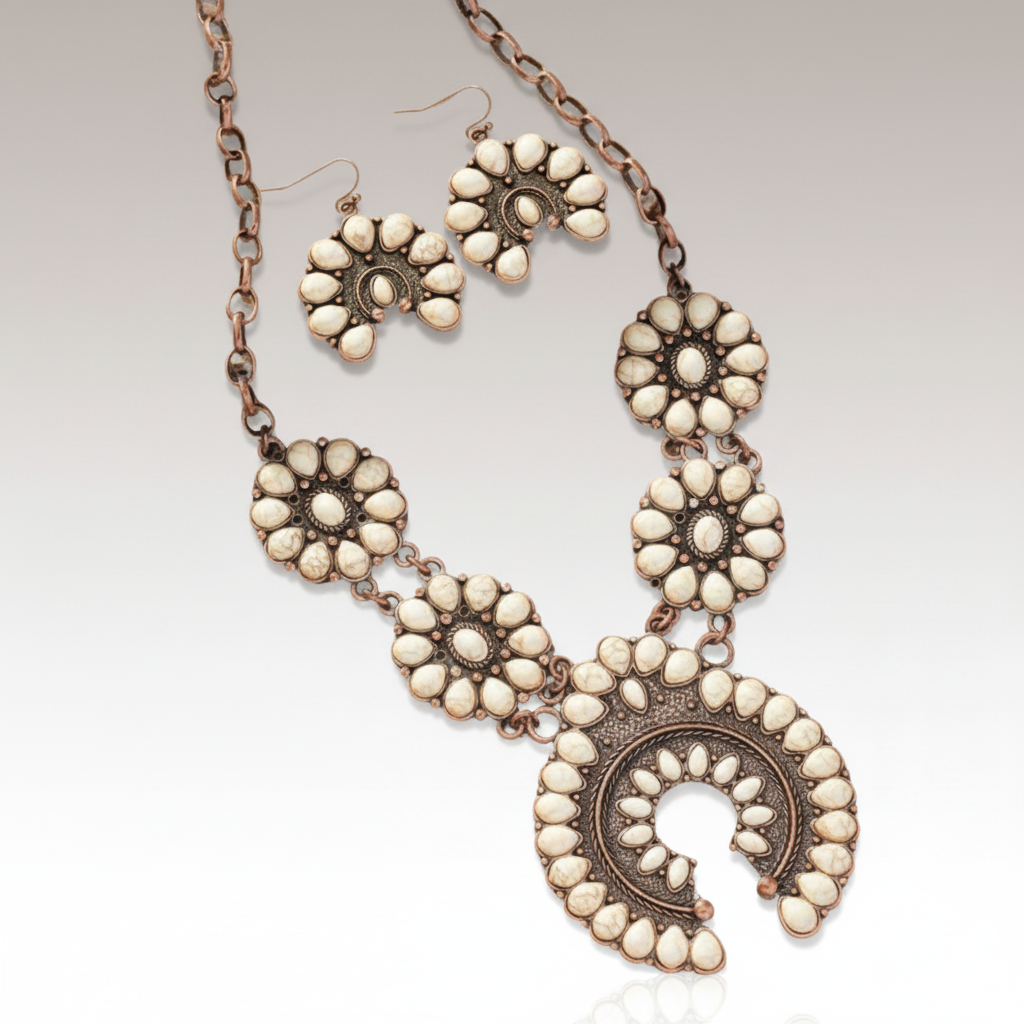 Squash Blossum Turquoise Set