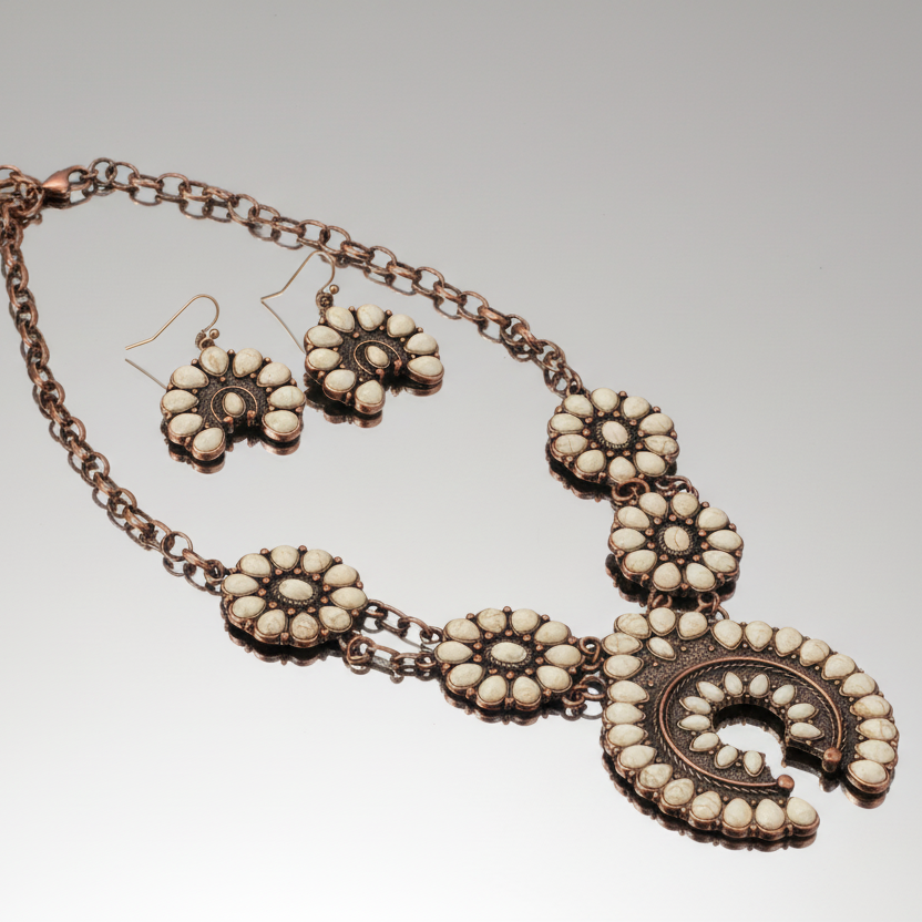 Squash Blossum Turquoise Set