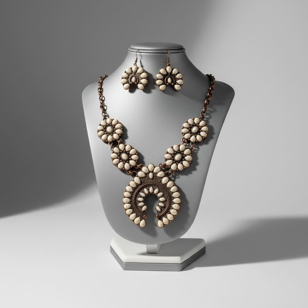 Squash Blossum Turquoise Set