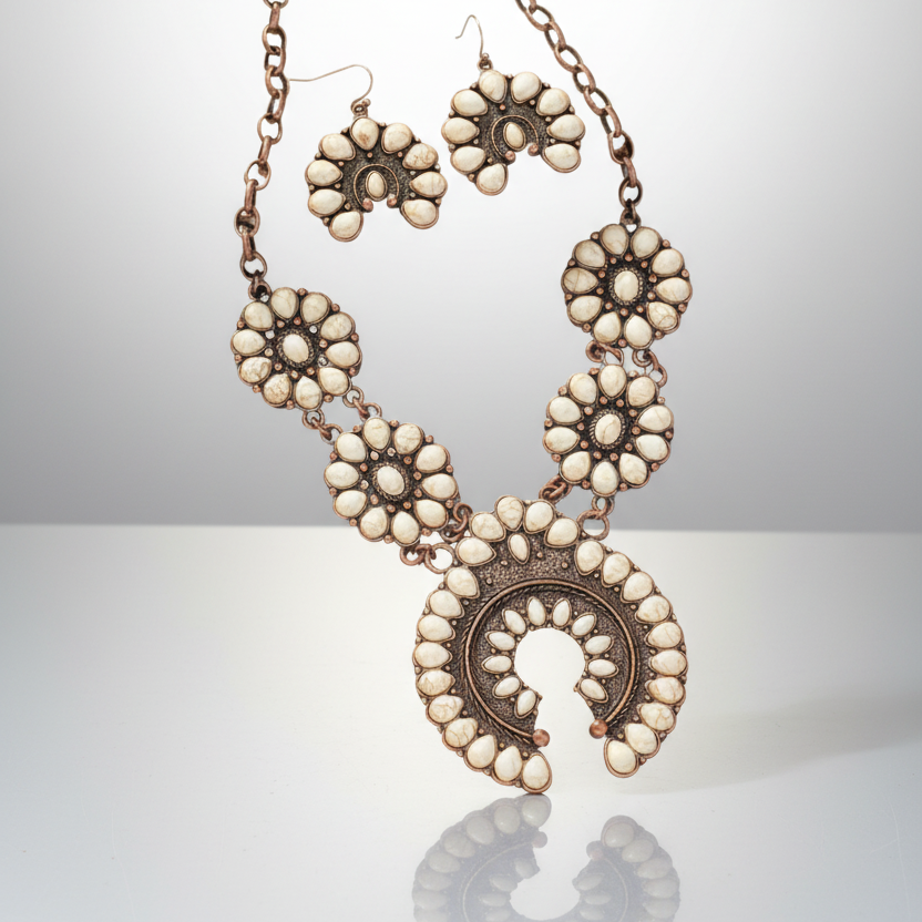 Squash Blossum Turquoise Set