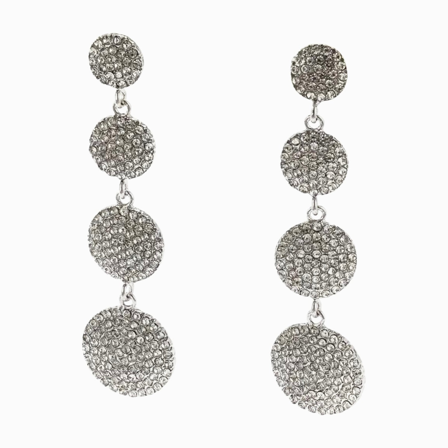 Shimmering Circles Gold  Earrings