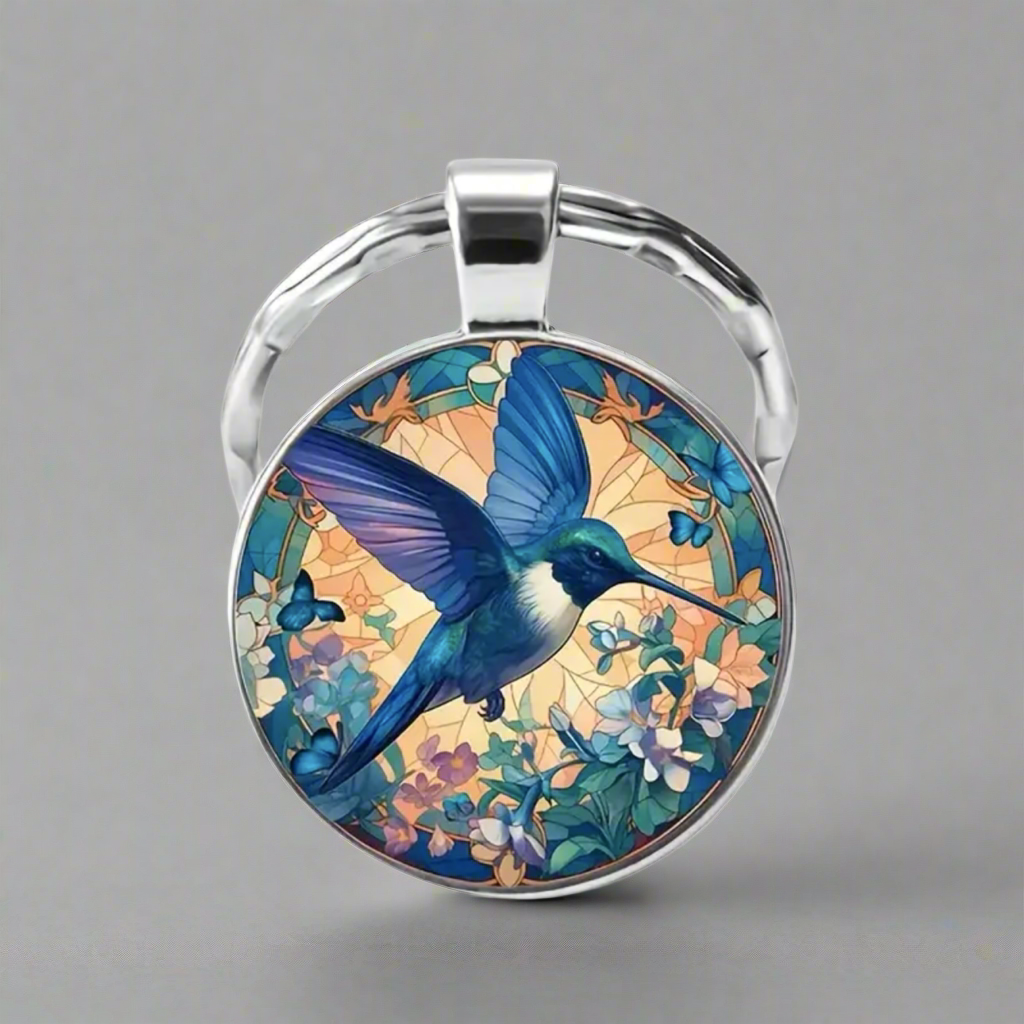 Hummingbird Keychain Blues