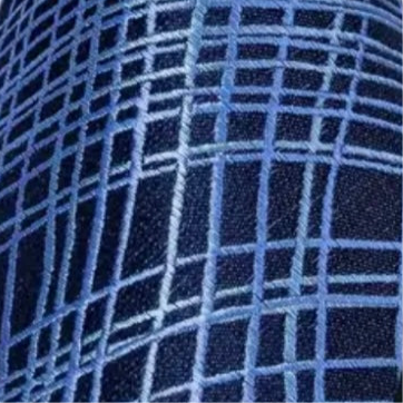 Blue Abstract Plaid Necktie Set