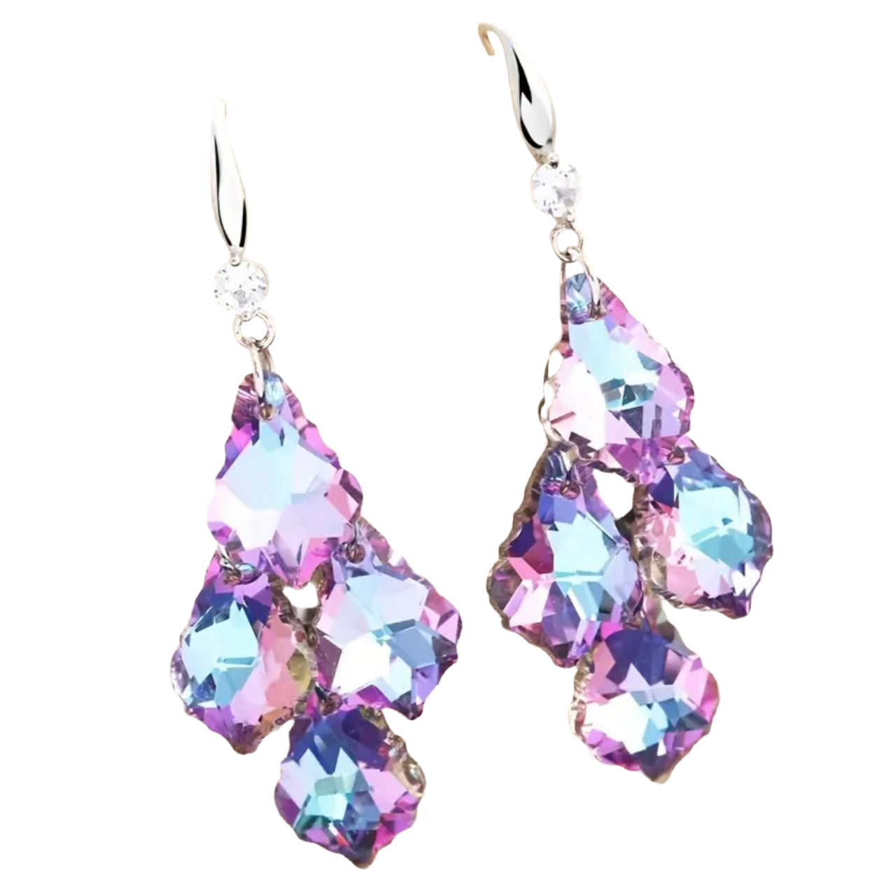 Crystal Tassels Earrings