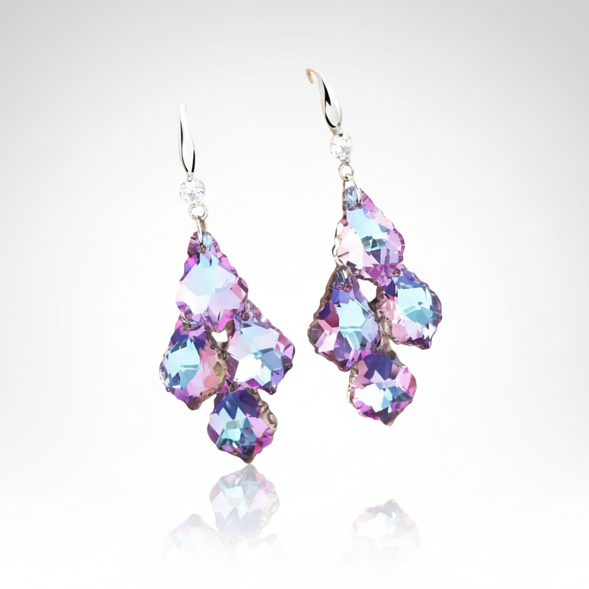 Crystal Tassels Earrings