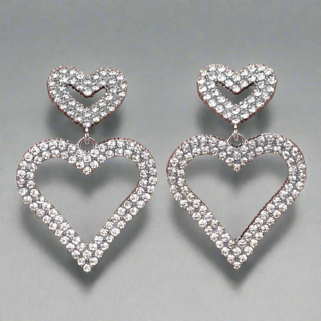 Heart Sparkling Earrings