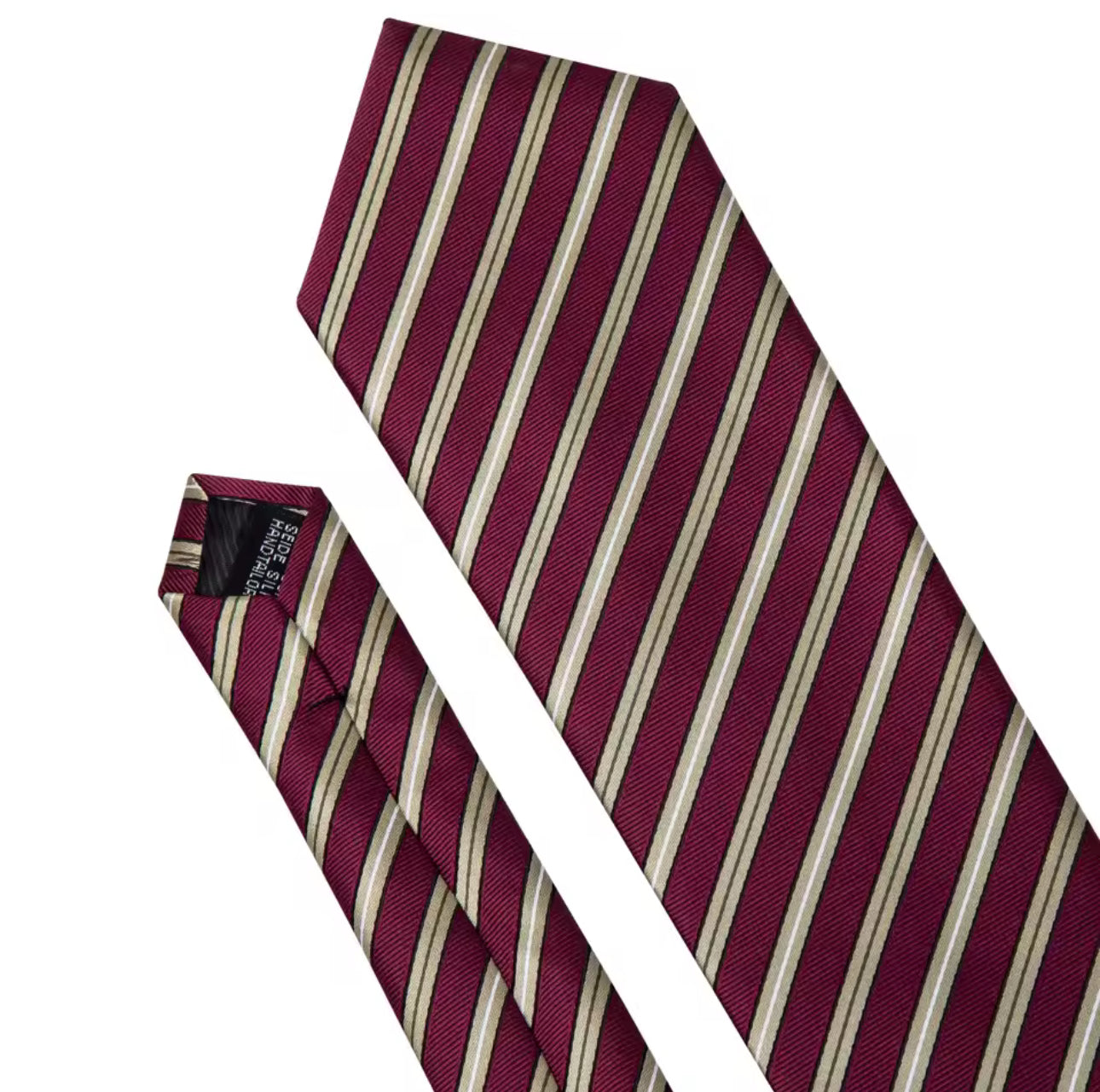 Red Wine Gold Necktie Set