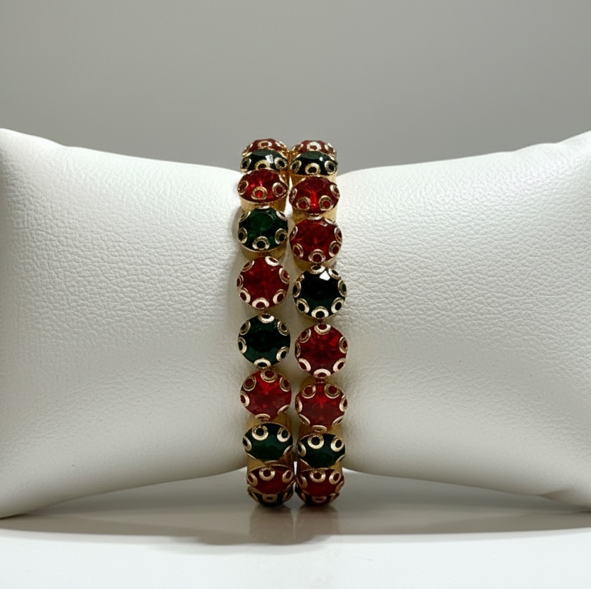 Christmas-1 Flexible 2 Row Bracelet