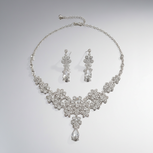 Dainty Rhinestone Jewelry Set