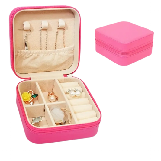 Jewelry Storage Case Rose Red