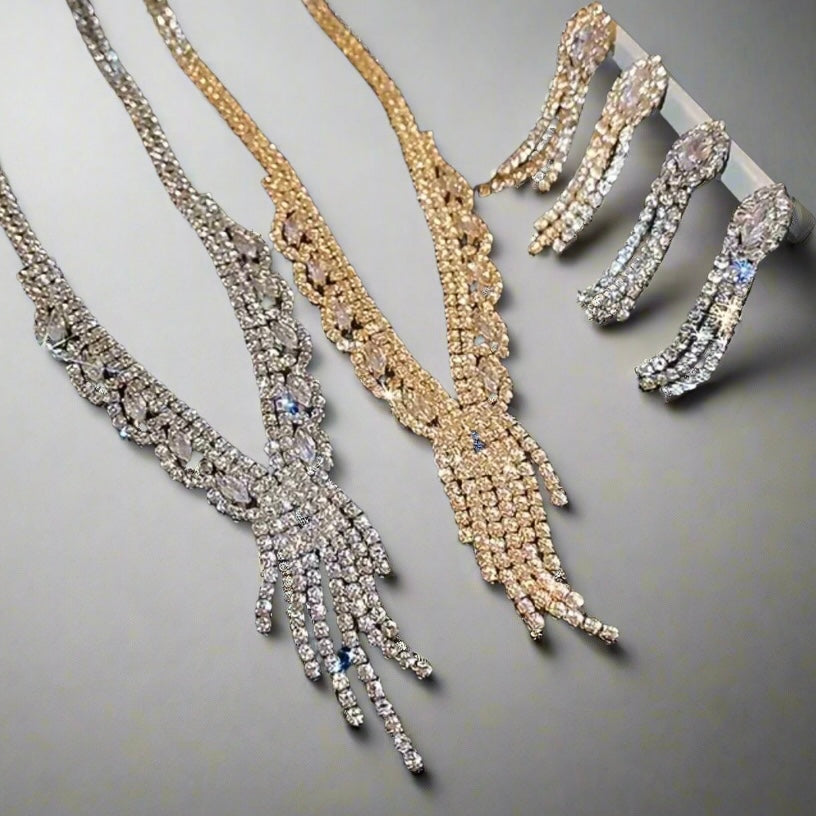 Golden Tassel Jewelry Set