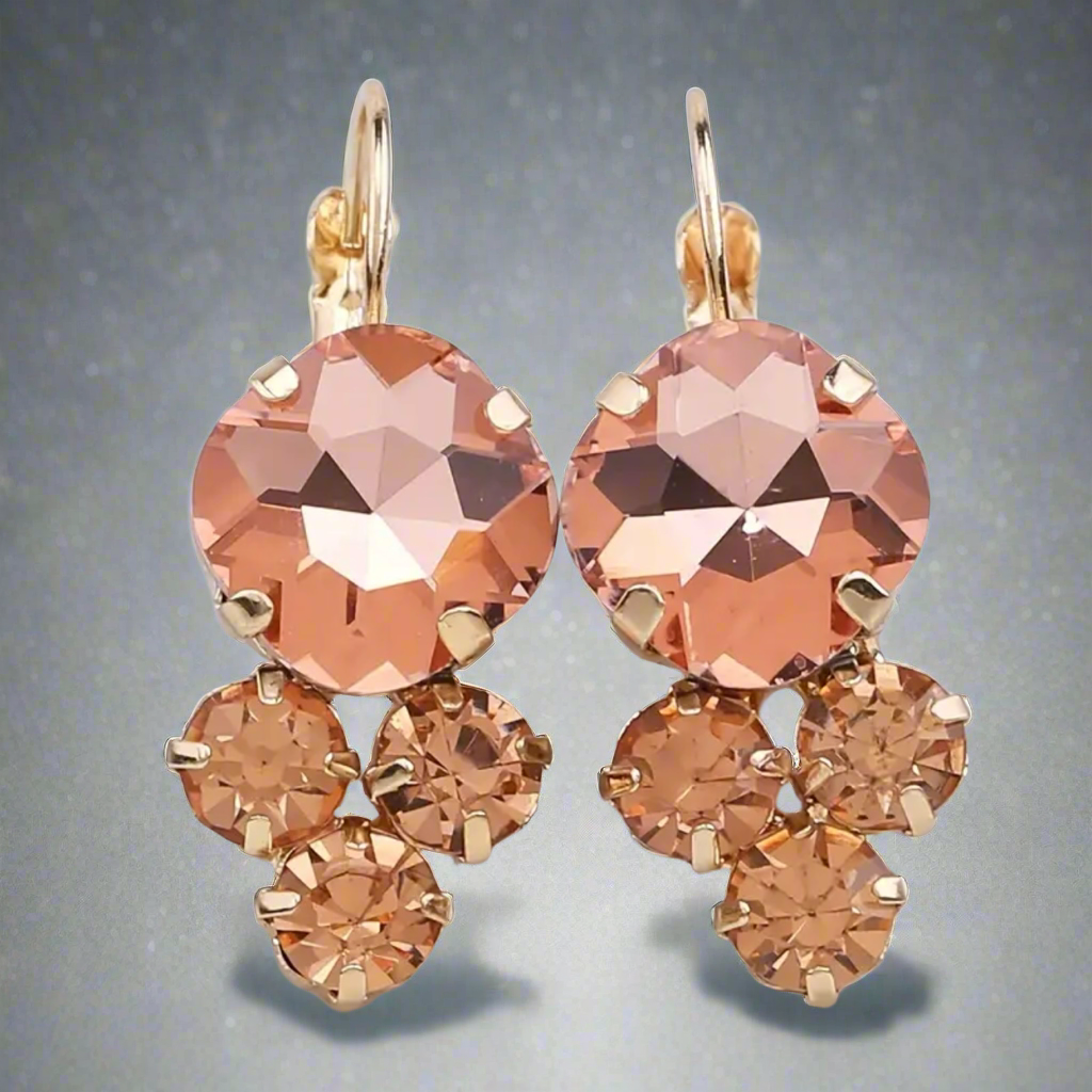 Color Rich Dangle Earrings-Round