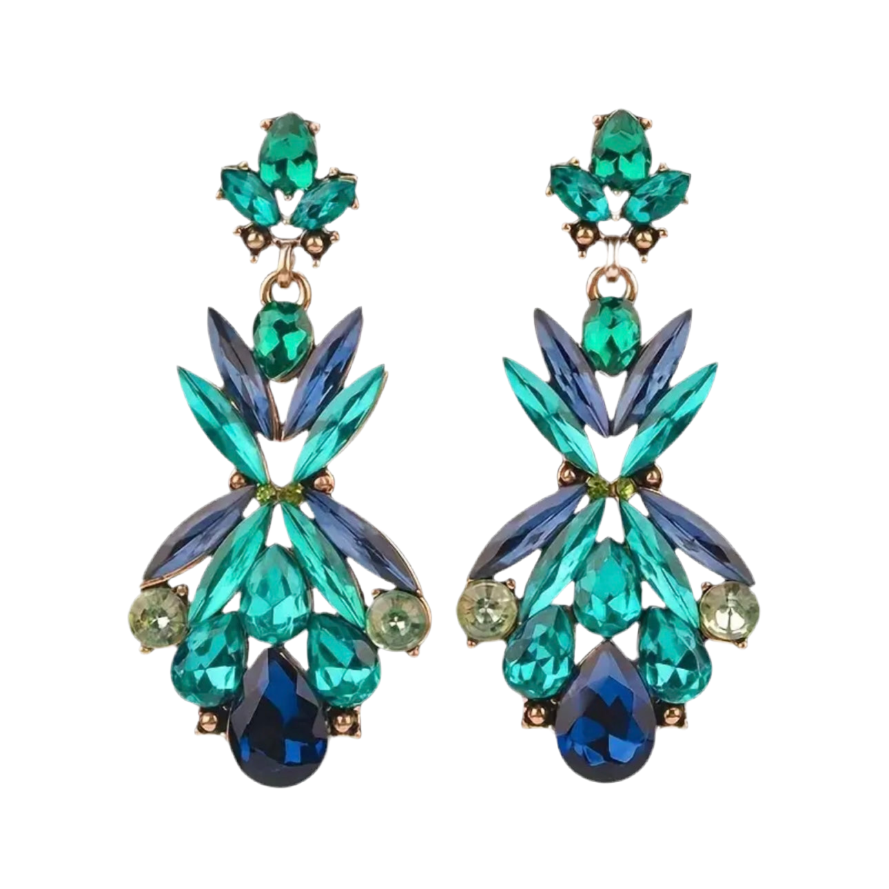 Peacock Vintage Vibe Earrings