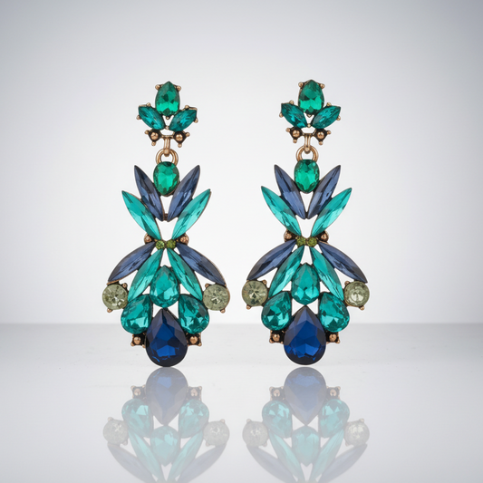 Peacock Vintage Vibe Earrings