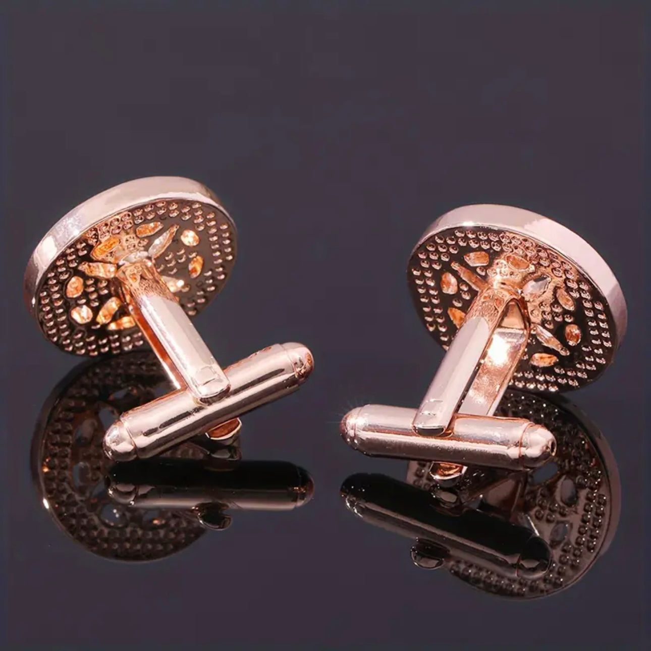 Rose Gold French Cufflinks