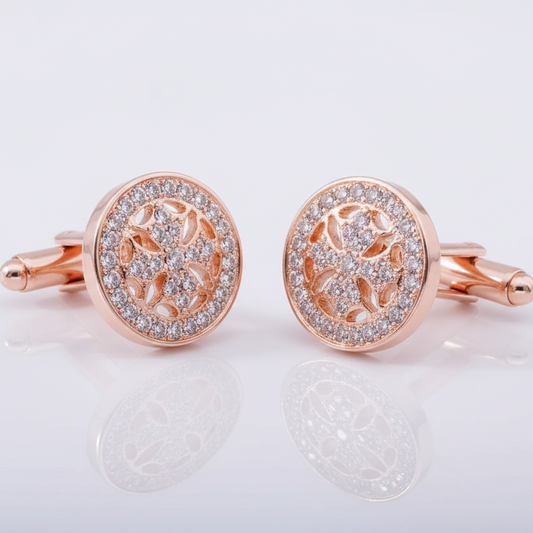 Rose Gold French Cufflinks