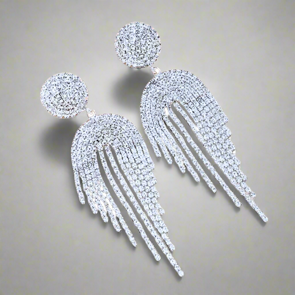 Geometric Tassel Earrings