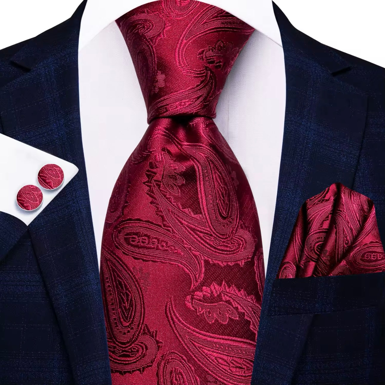 Red Claret Necktie Set